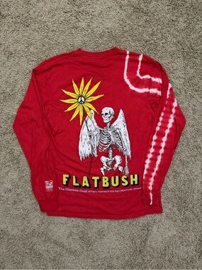 Flatbush Zombies The Glorious Dead Tie-Dye Long Sleeve T-Shirt FBZ Acid Medium